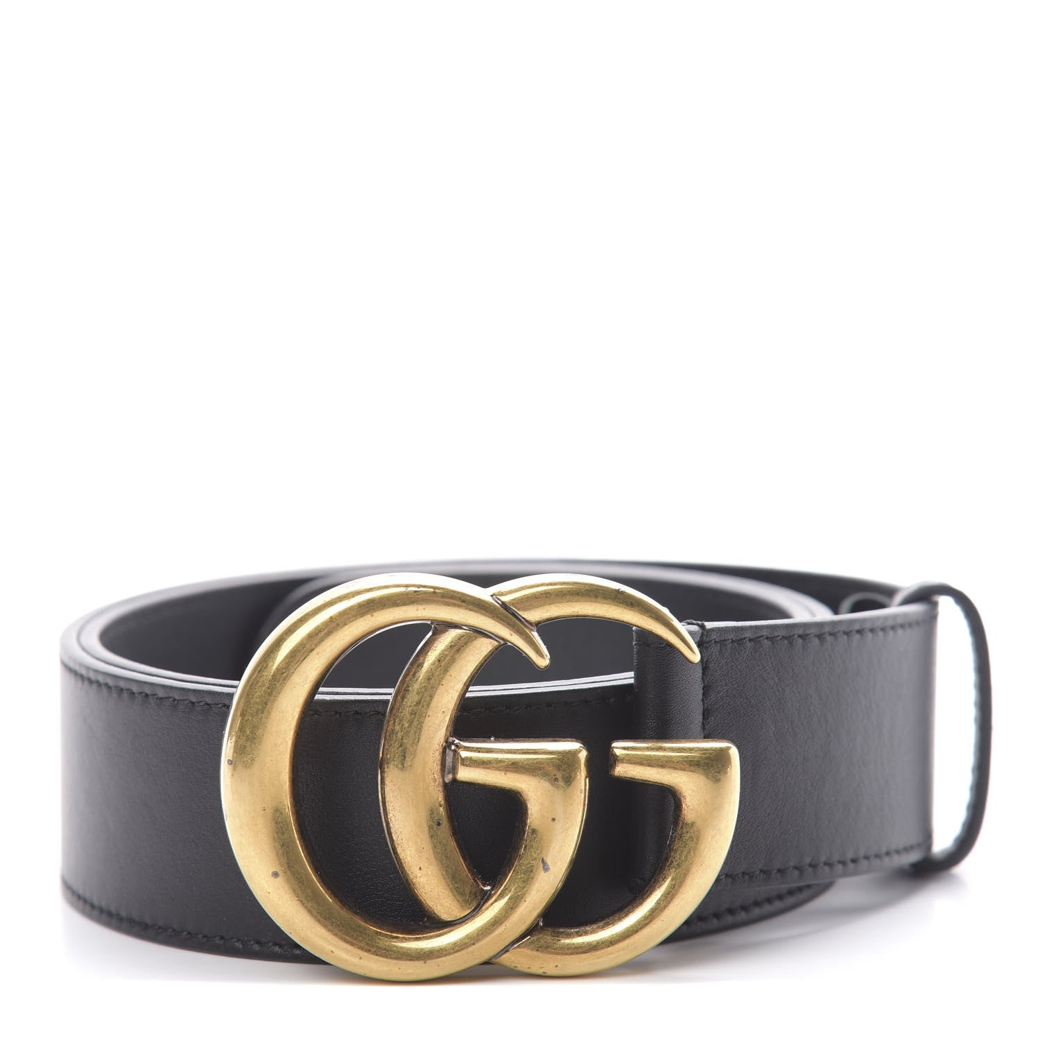 Gucci Calfskin Double G 40mm Belt 85 34 Black 1 of 8