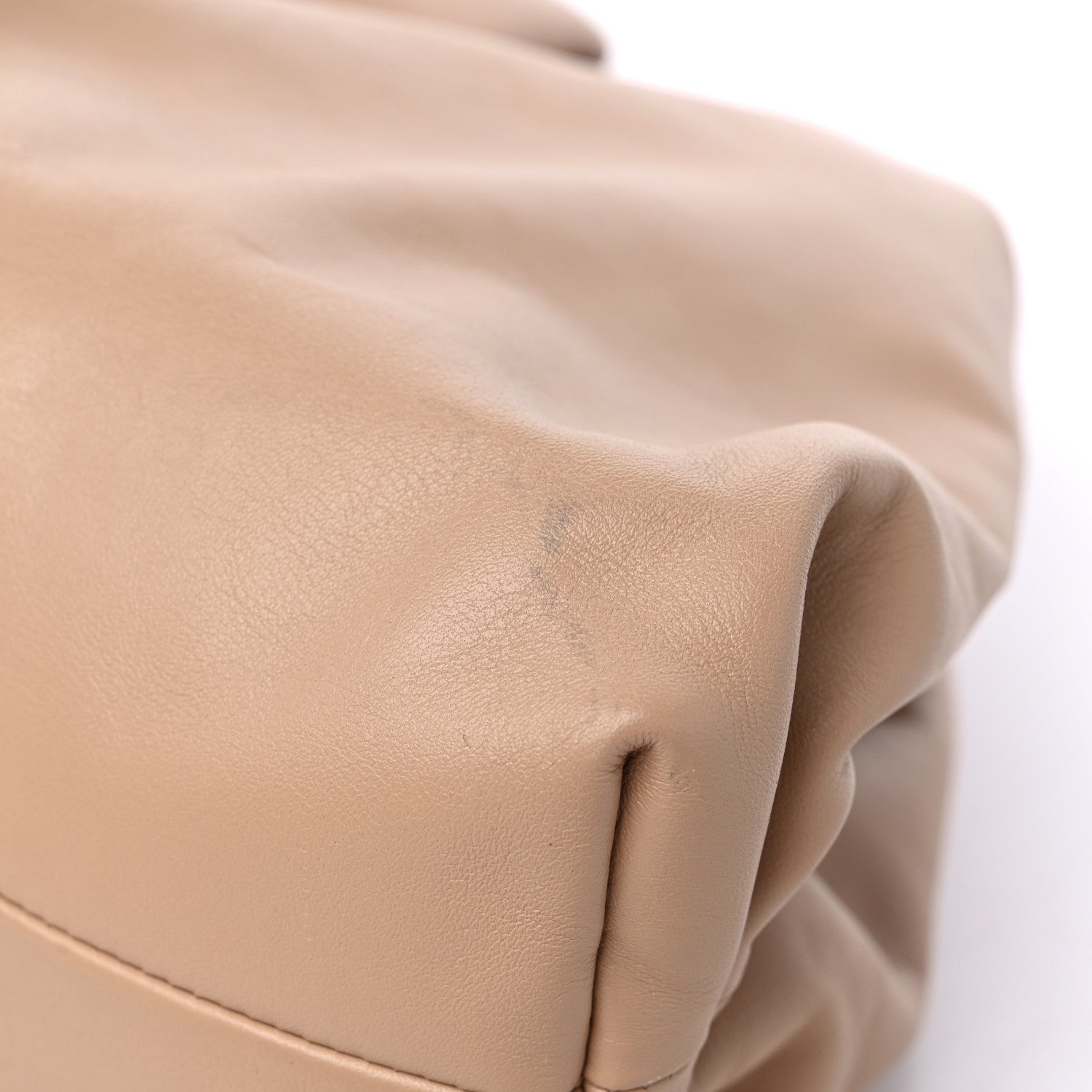 Bottega Veneta Smooth Butter Calf The Pouch Oversized Clutch Nude 9 of 9