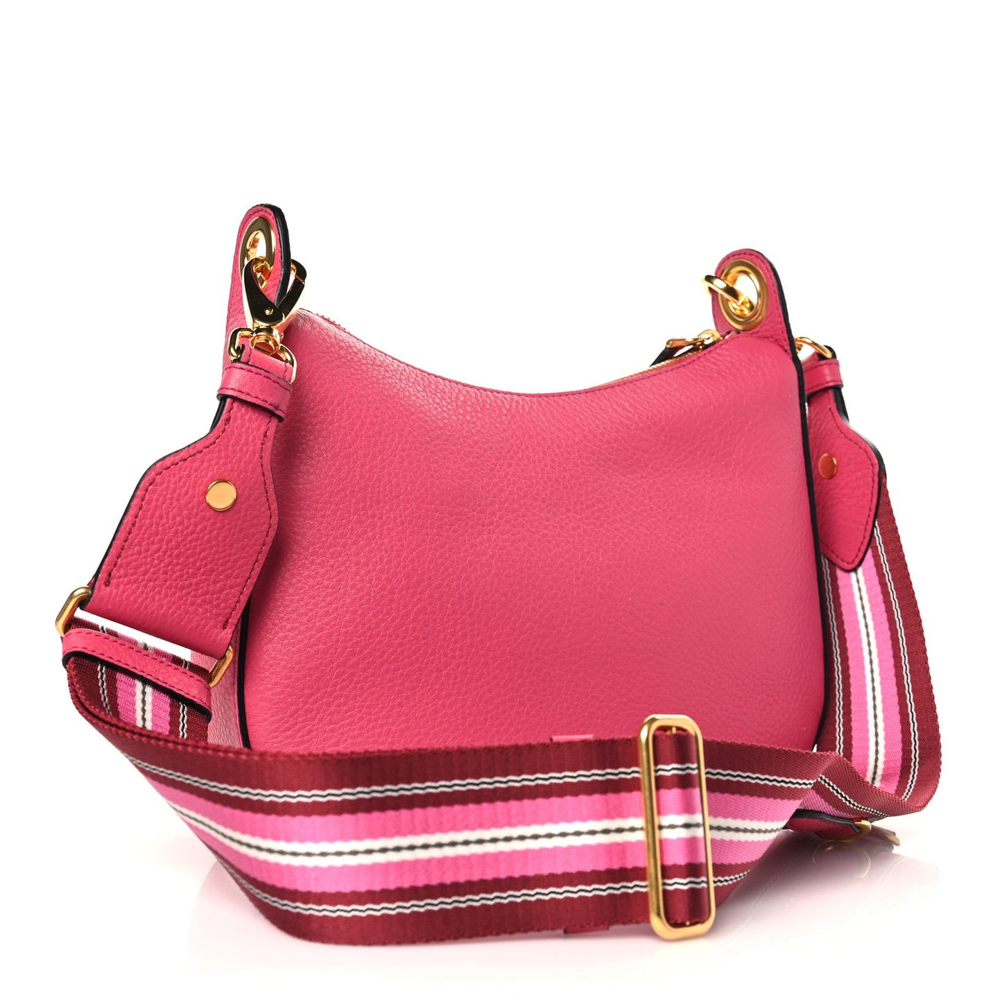 Vitello Phenix Small Zippered Messenger Hobo Peonia
