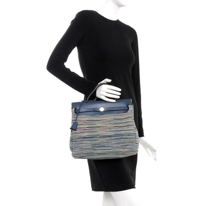 Hermes Barenia Vibrato Herbag 30 PM Indigo 2 of 14