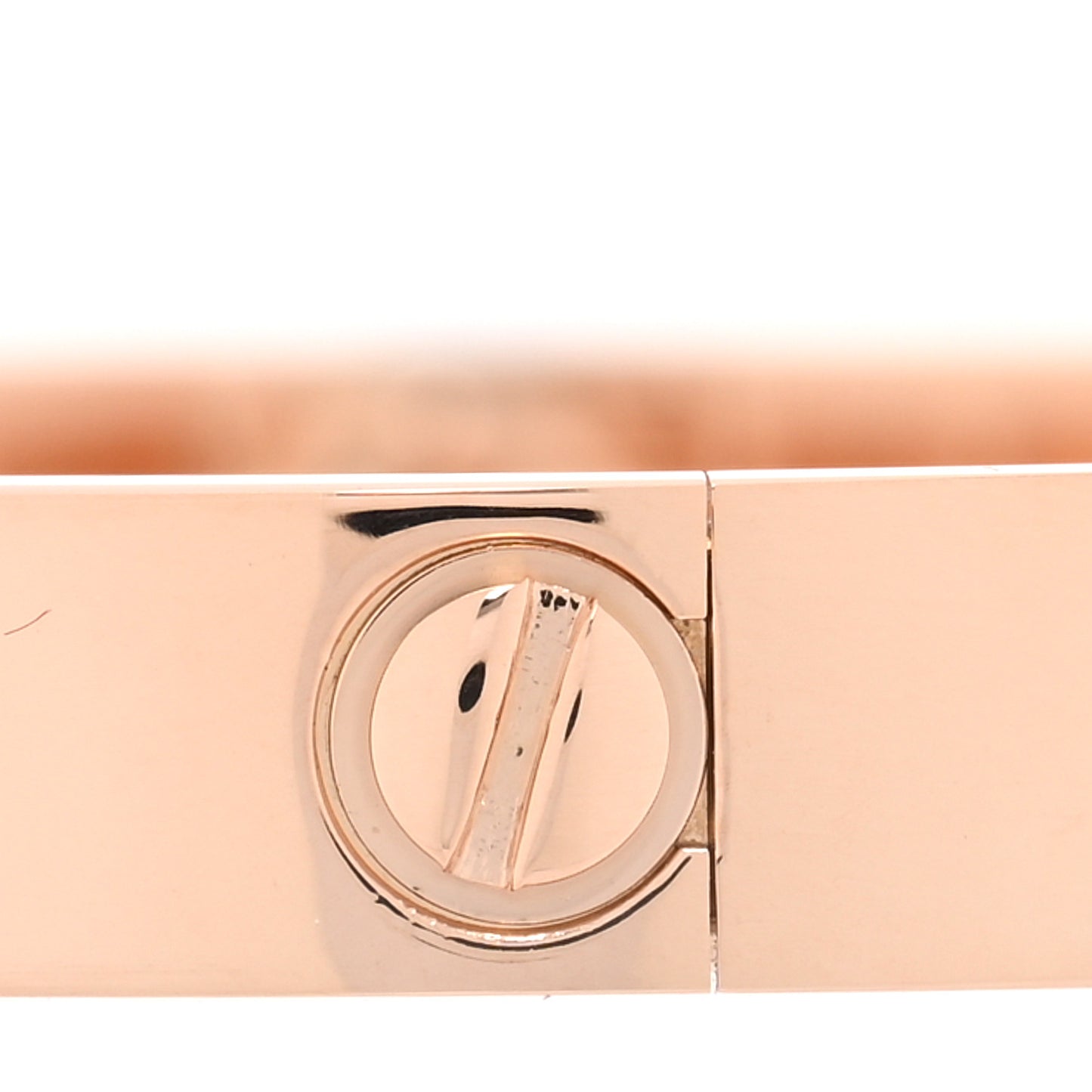 18K Pink Gold 10 Diamond LOVE Bracelet 17