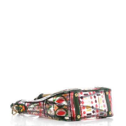 Prada Plexiglass Printed Shopping Tote Larice 5 of 10