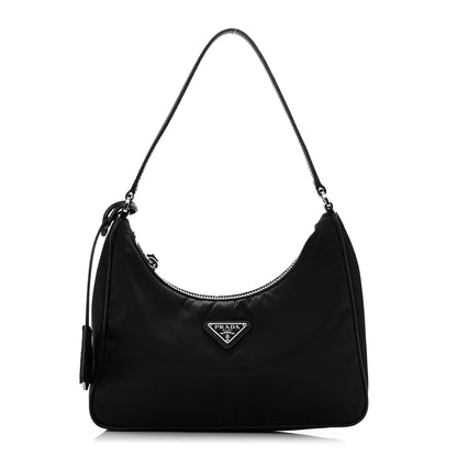 Prada Tessuto Nylon Saffiano Mini Re-Edition 2005 Bag Black 1 of 14