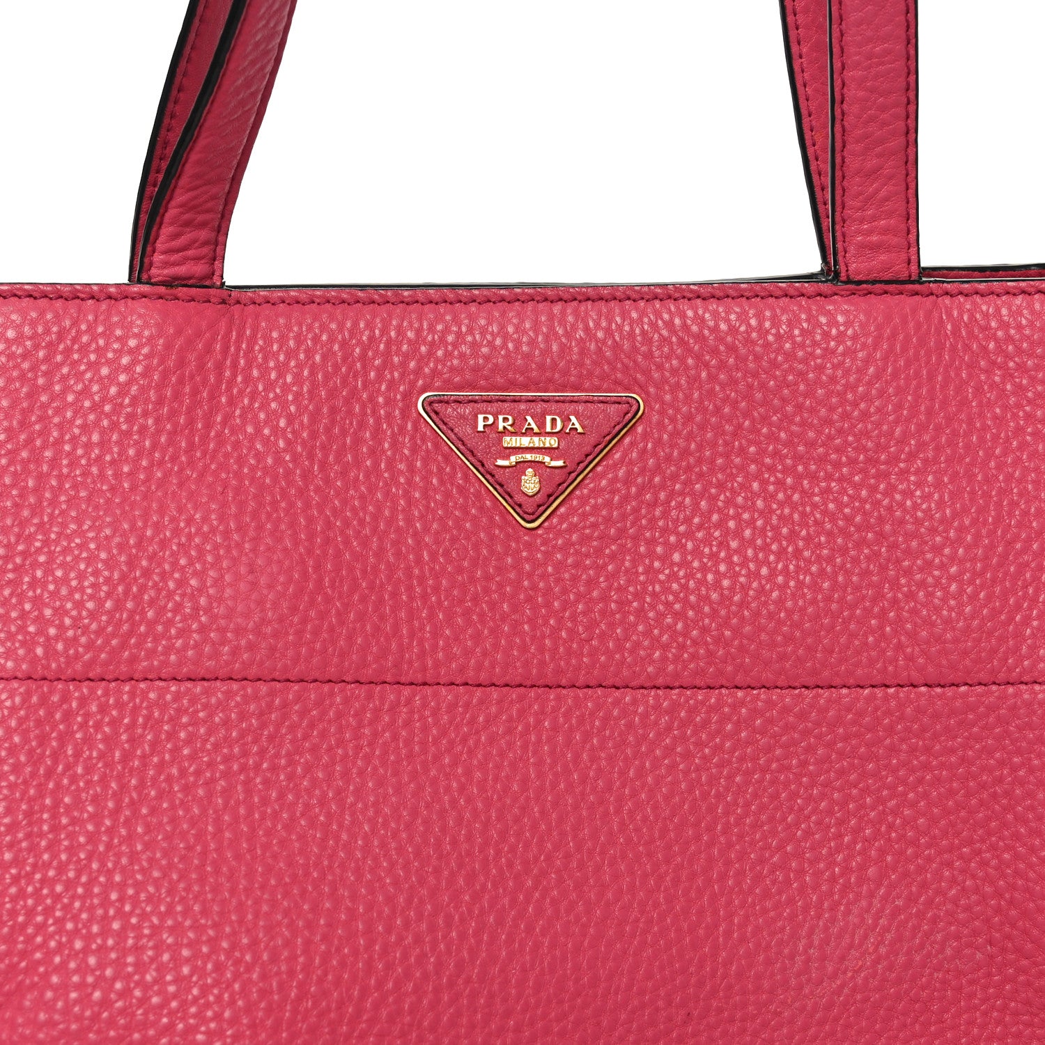 Prada Vitello Daino Shopping Tote Peonia 8 of 10