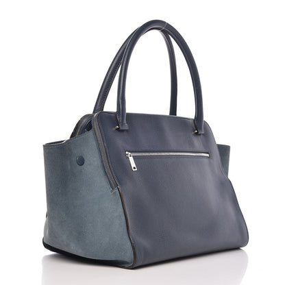 Celine Drummed Calfskin Suede Double Zip Trapeze Orage 3 of 18