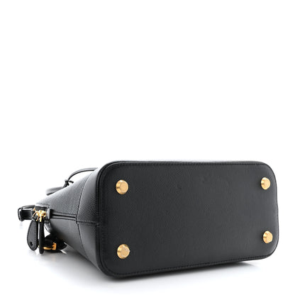 Balenciaga Grained Calfskin Logo S Ville Top Handle Bag Black White 4 of 11