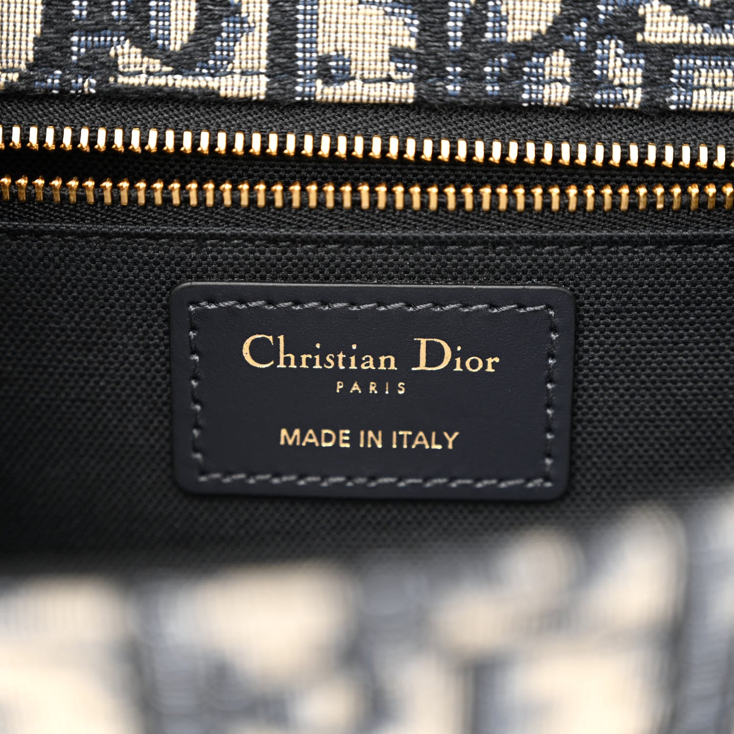 Christian Dior Oblique 30 Montaigne Chain Flap Bag Blue 6 of 10