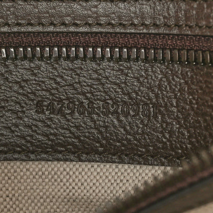 Gucci GG Supreme Monogram Textured Dollar Calfskin Web Small Ophidia Day Backpack Beige Ebony Fluorescent Fuchsia 7 of 10