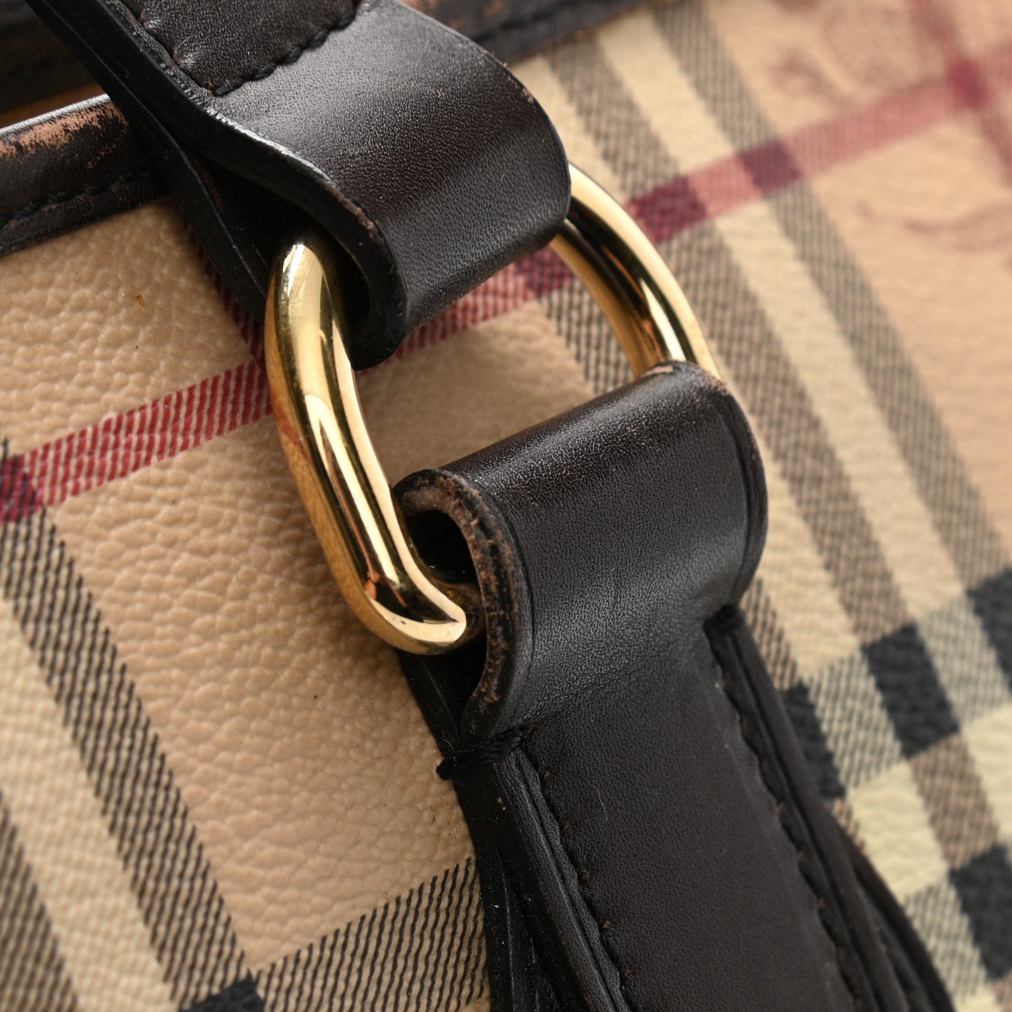 Haymarket Check Medium Regent Tote Chocolate