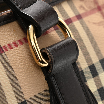 Burberry Haymarket Check Medium Regent Tote Chocolate 15 of 15