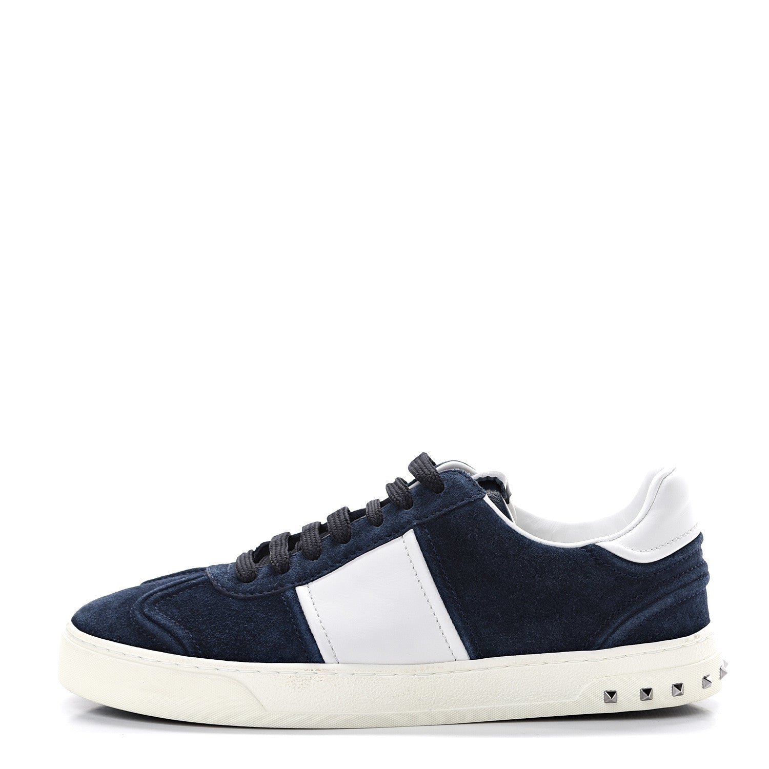 Valentino Garavani Suede Mens Flycrew Sneakers 39 Navy 1 of 8