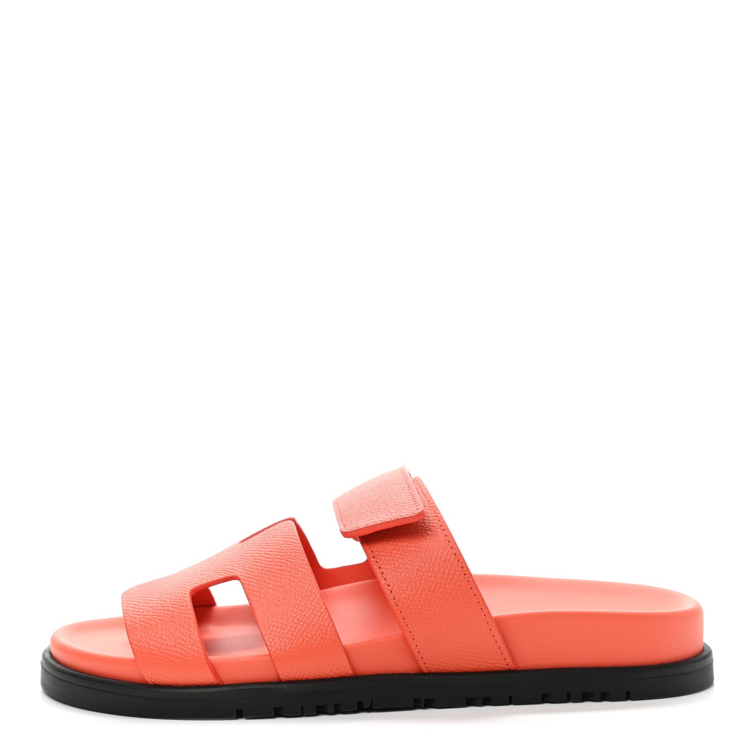 Hermes Epsom Womens Chypre Sandals 37 Rose Sorbet 1 of 9