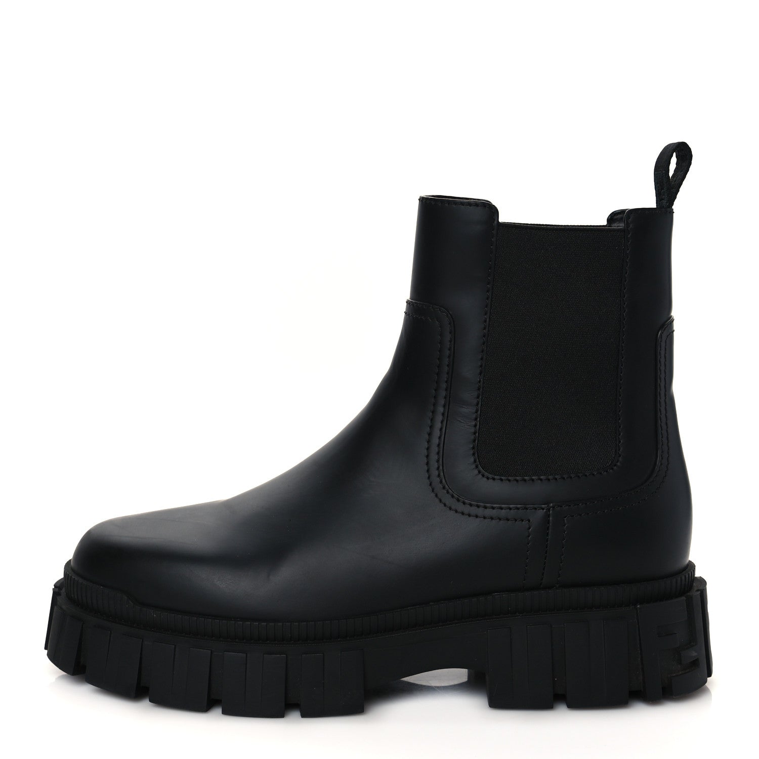 Fendi Calfskin Rubber Fendi Force Chelsea Boots 39 Black 1 of 9