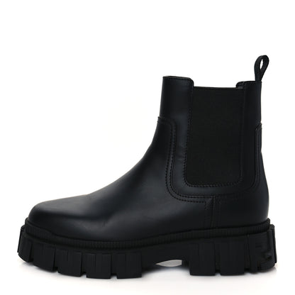 Fendi Calfskin Rubber Fendi Force Chelsea Boots 39 Black 1 of 9