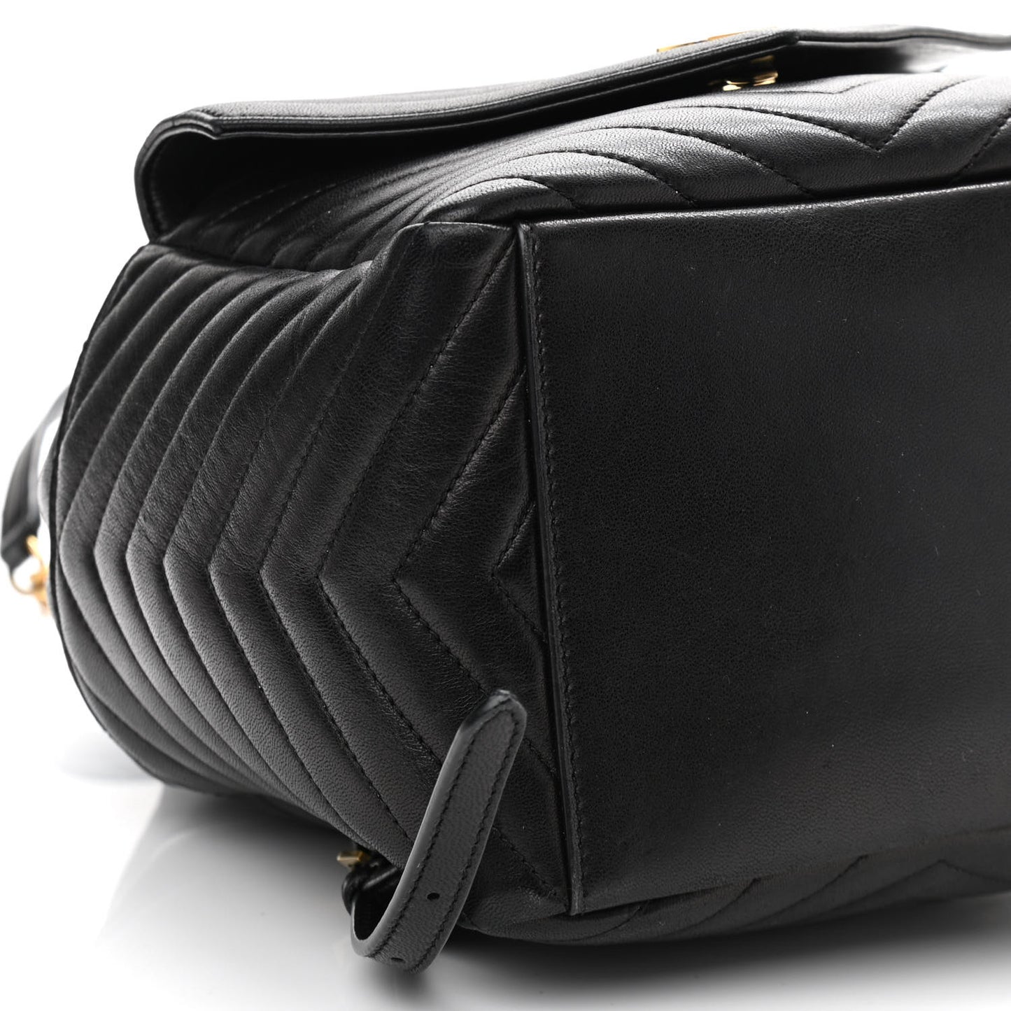 Lambskin Matelasse Monogram Joe Backpack Black