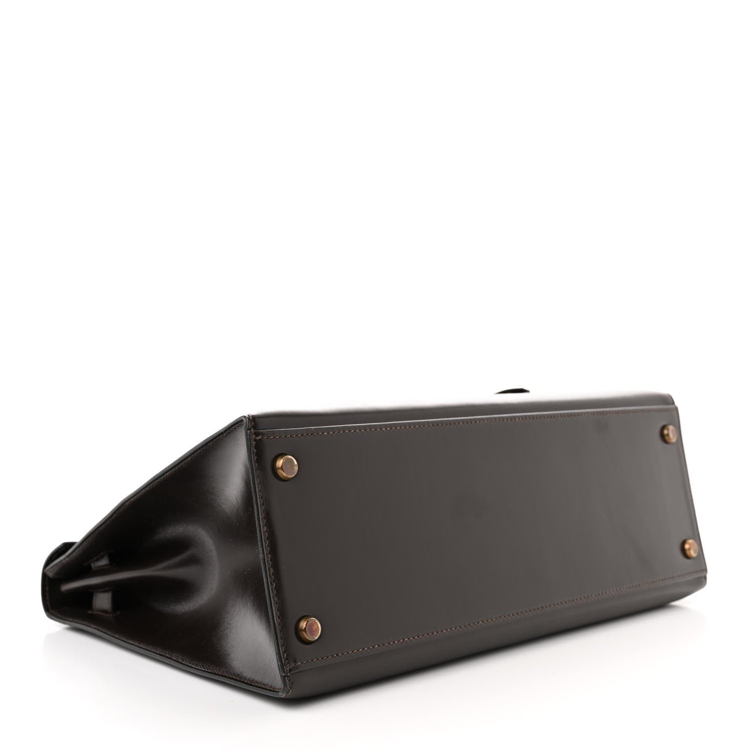 Hermes Tadelakt Kelly Sellier 35 Chocolate 4 of 16