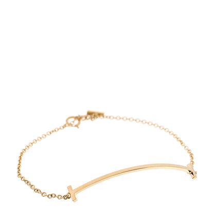 Tiffany 18K Yellow Gold T Smile Bracelet 1 of 4