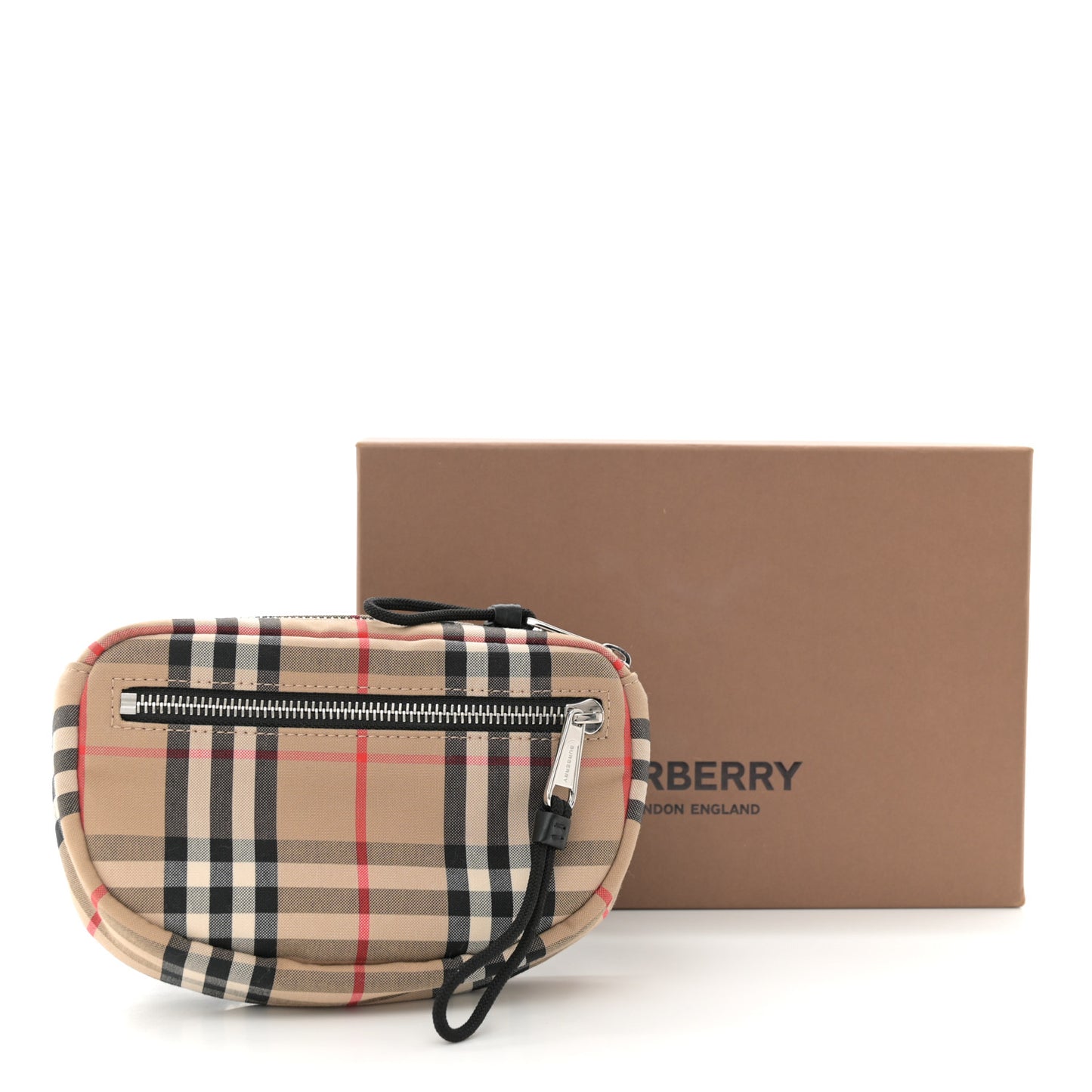 Nylon Vintage Check Small Cannon Bum Bag Archive Beige