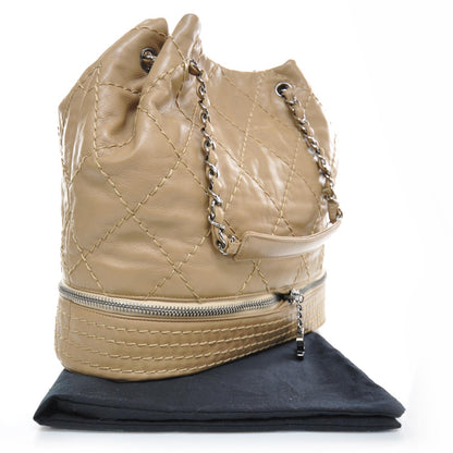 Chanel Lambskin Expandable Tote Beige 2 of 9