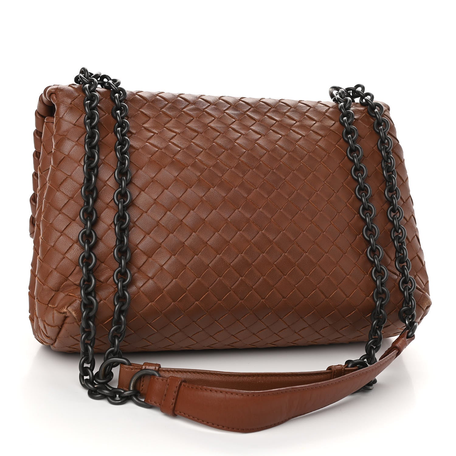 Bottega Veneta Nappa Intrecciato Olimpia Shoulder Bag Noce 2 of 16