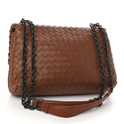 Bottega Veneta Nappa Intrecciato Olimpia Shoulder Bag Noce 2 of 16