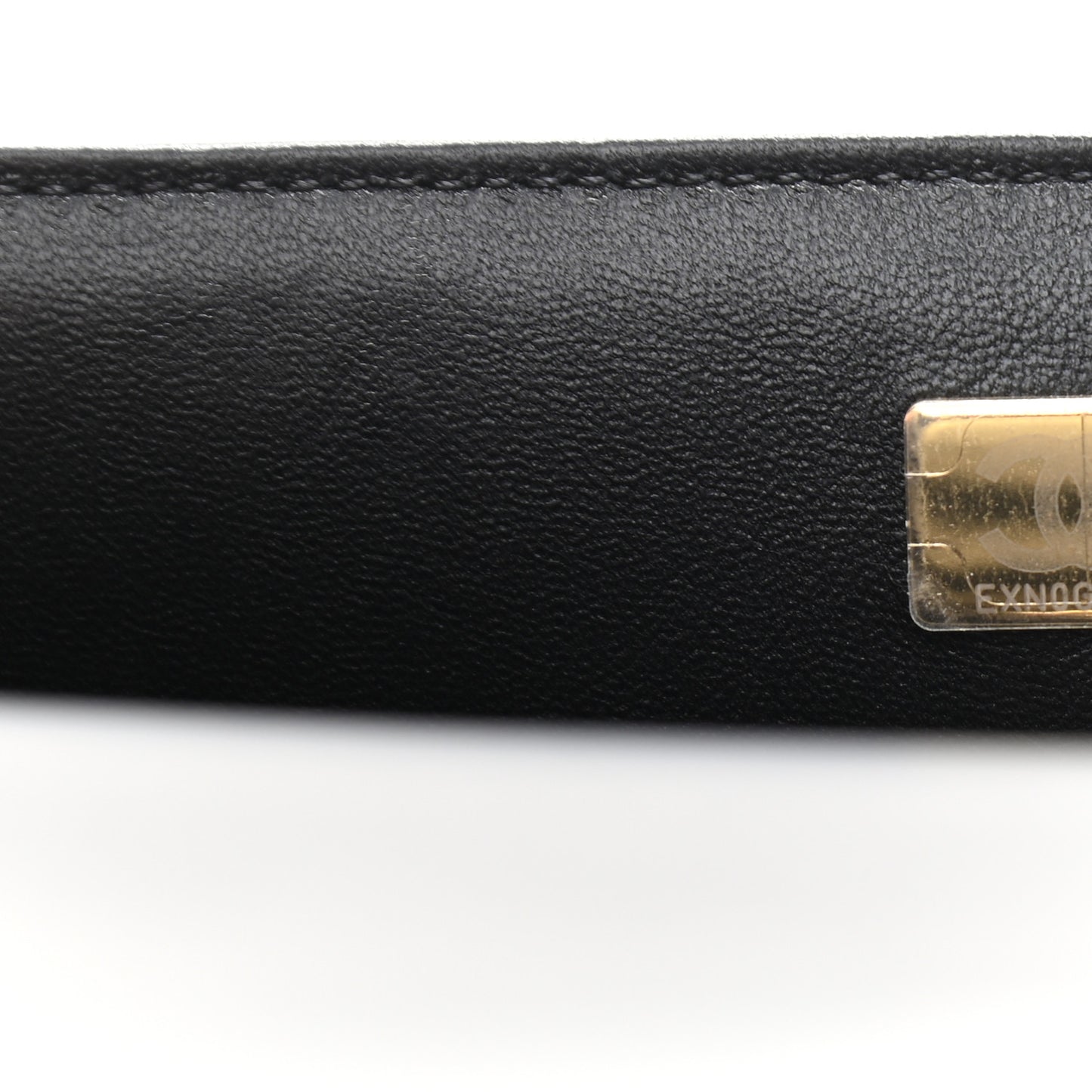 Calfskin Quilted Medium Chain Boy Flap Black