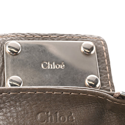 Chloe Calfskin Medium Paddington Satchel Gris Vert 6 of 9