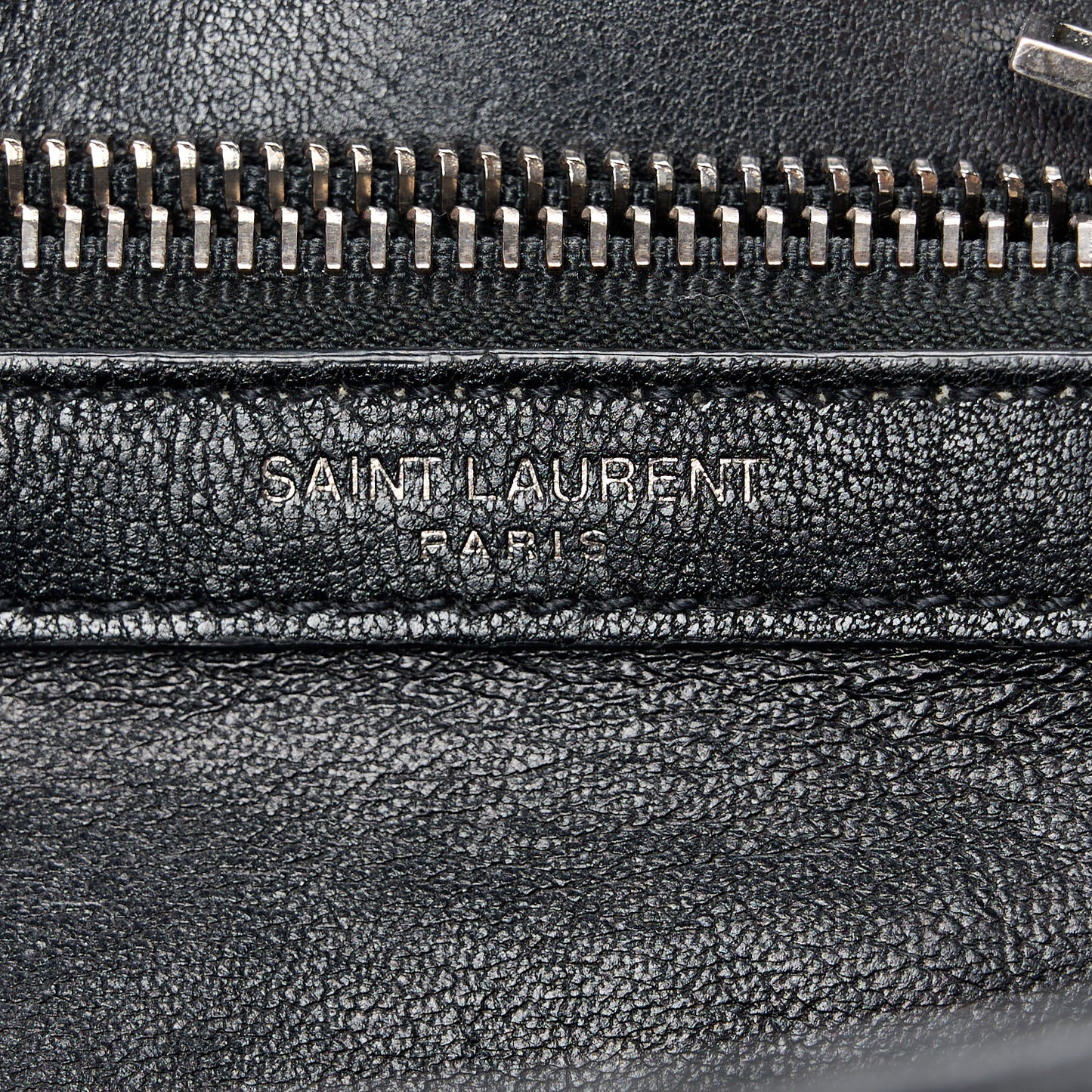 Sheepskin Matelasse Chevron Monogram Medium College Bag Black