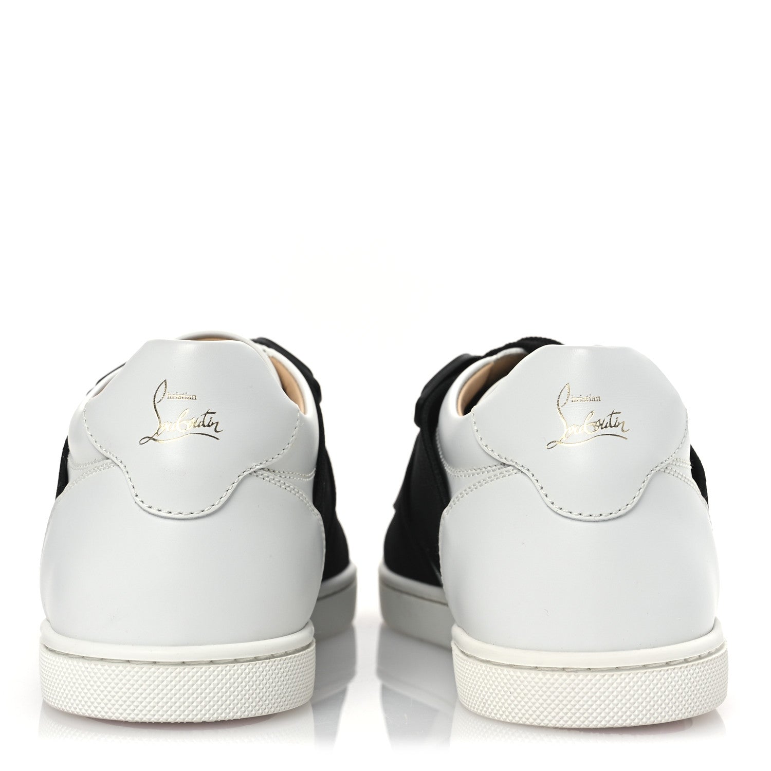 Christian Louboutin Calfskin Elastikid Donna Flat Sneakers 37 Bianco Black 6 of 10