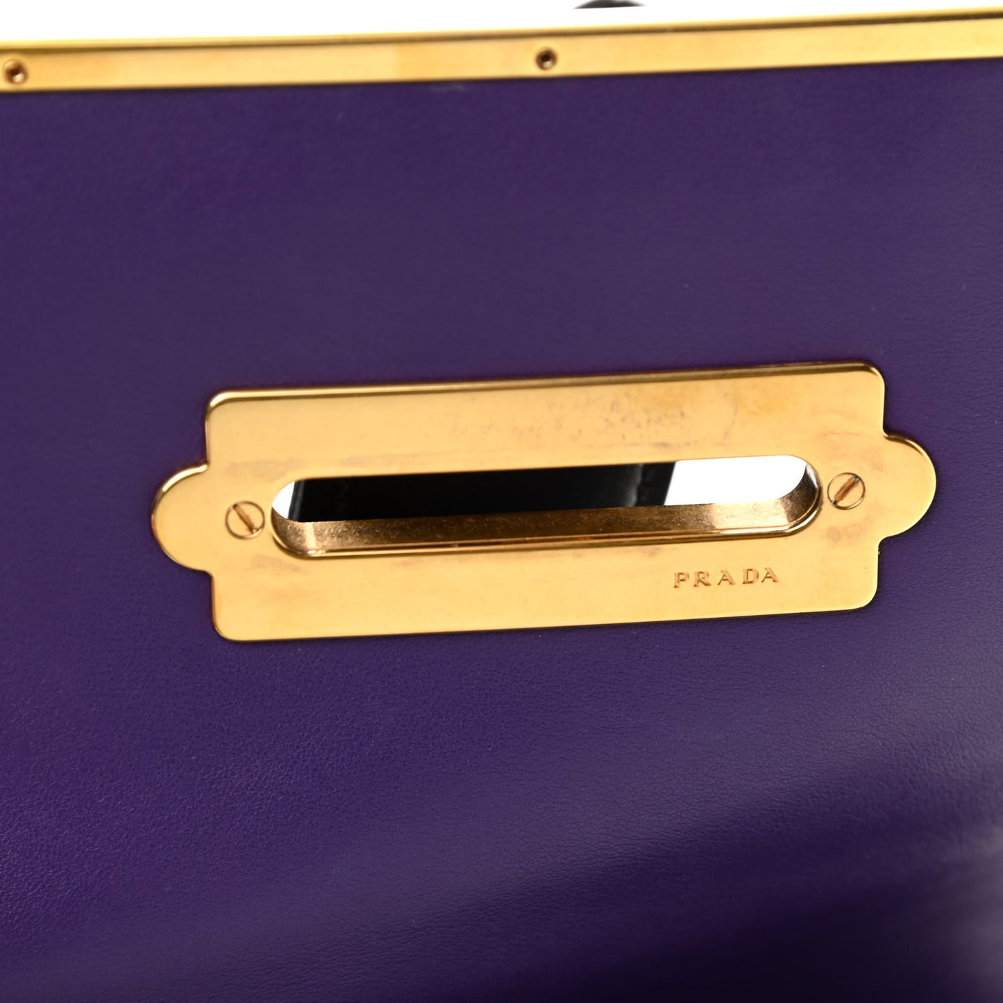 City Calfskin Saffiano Cahier Bag Purple Black