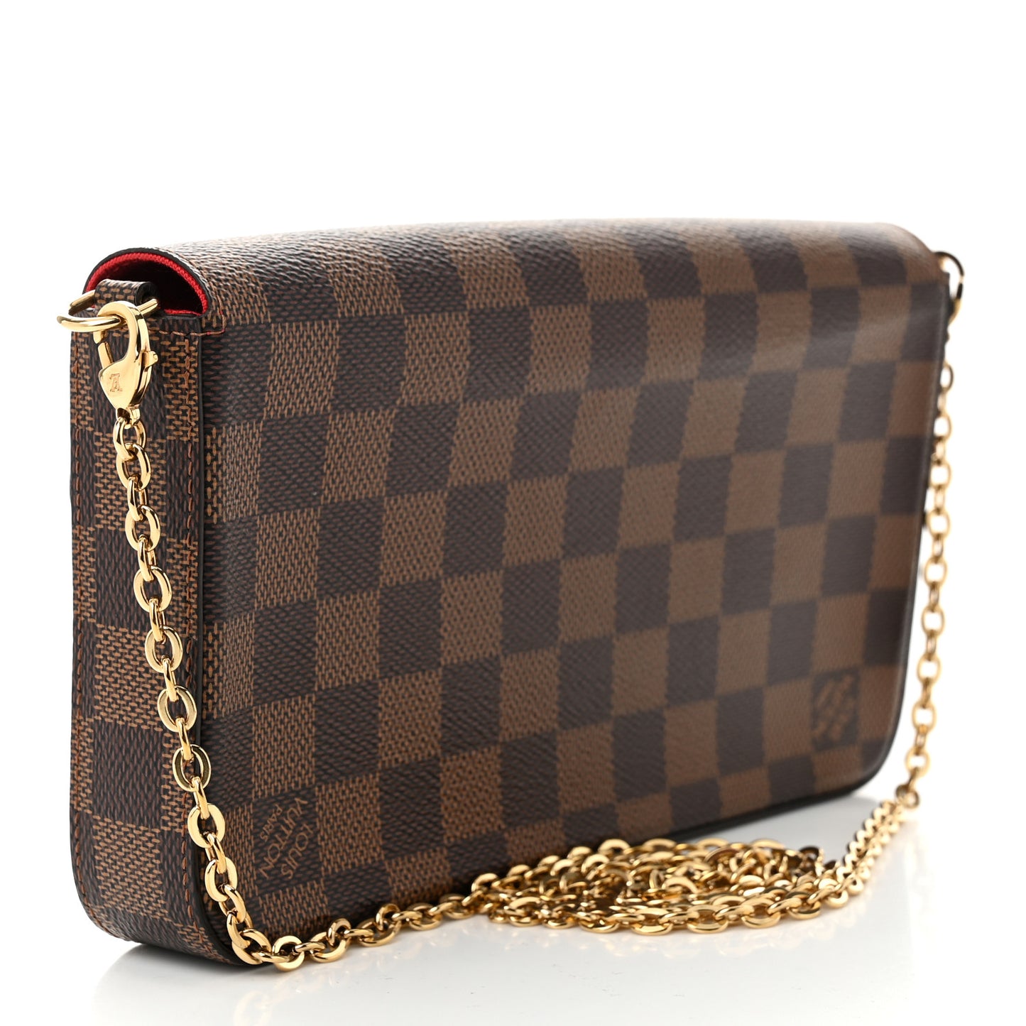 Damier Ebene Pochette Felicie Chain Wallet