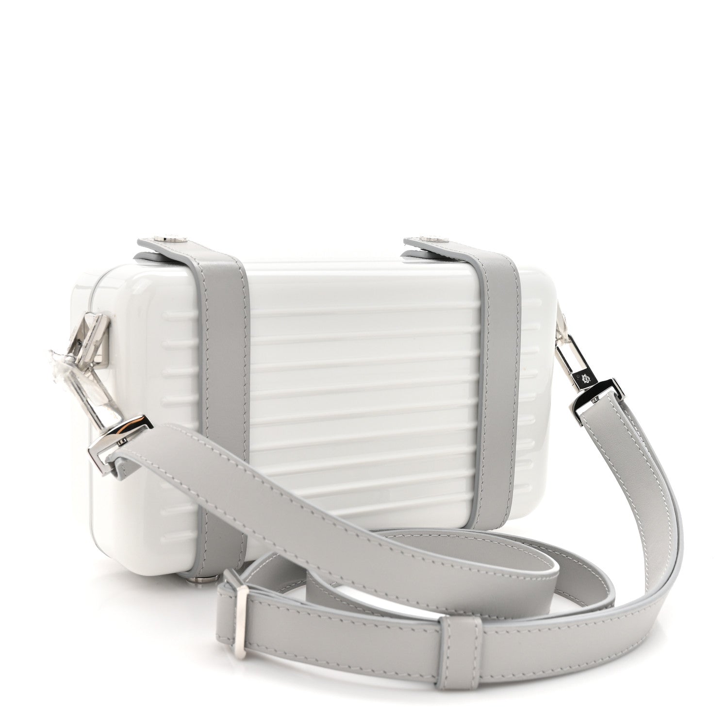 Rimowa Gloss Polycarbonate Personal Cross-Body Bag White Grey 2 of 11