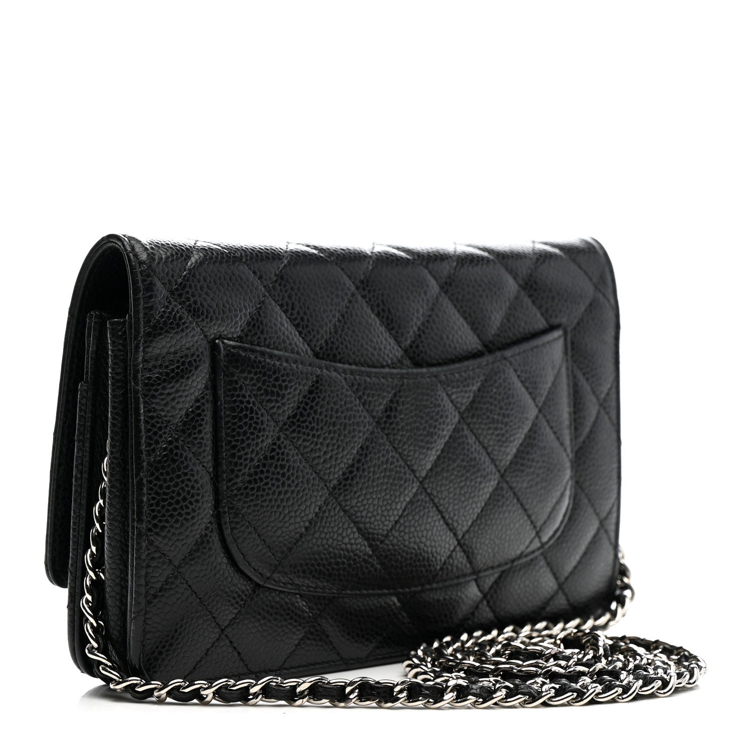 Chanel Caviar Quilted Wallet on Chain WOC Black 3 of 17