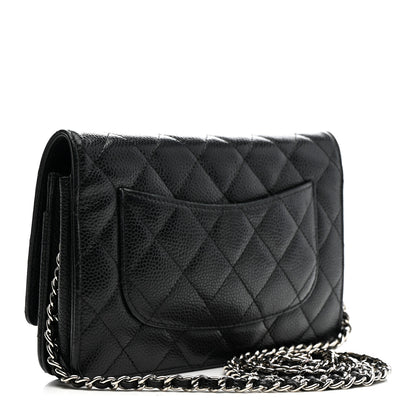 Chanel Caviar Quilted Wallet on Chain WOC Black 3 of 17