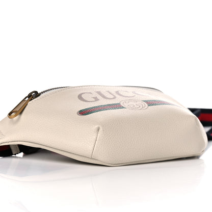 Gucci Grained Calfskin Small Logo Belt Bag White 9 of 10