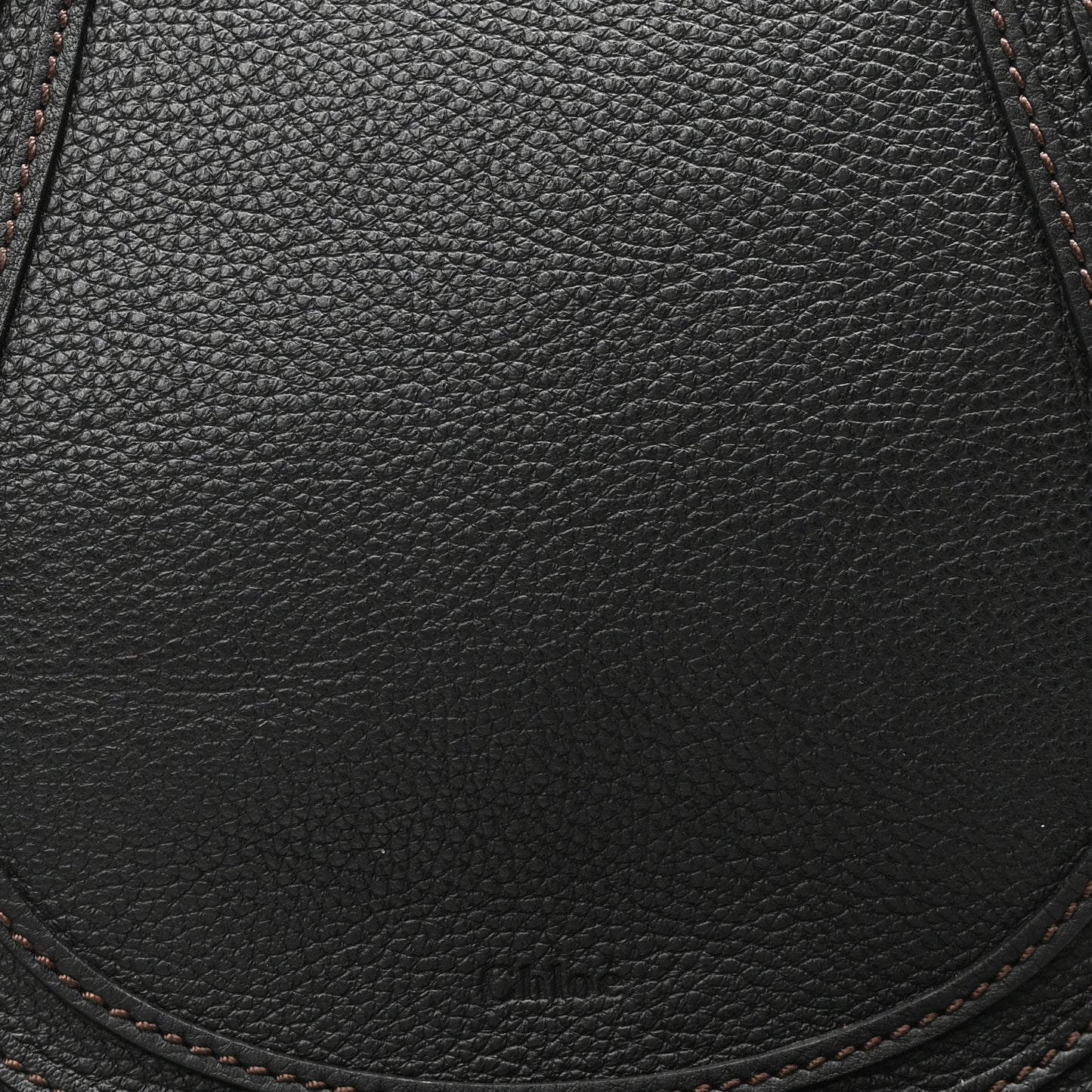 Calfskin Medium Marcie Round Crossbody Bag Black