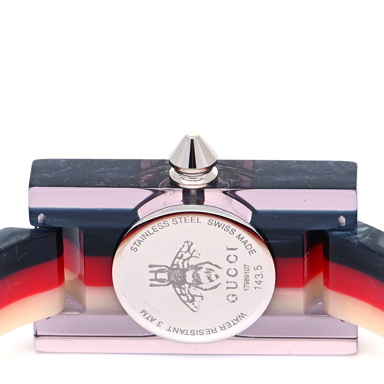 Gucci Stainless Steel Plexiglass Mother of Pearl 24mm Quartz Watch 4 of 5