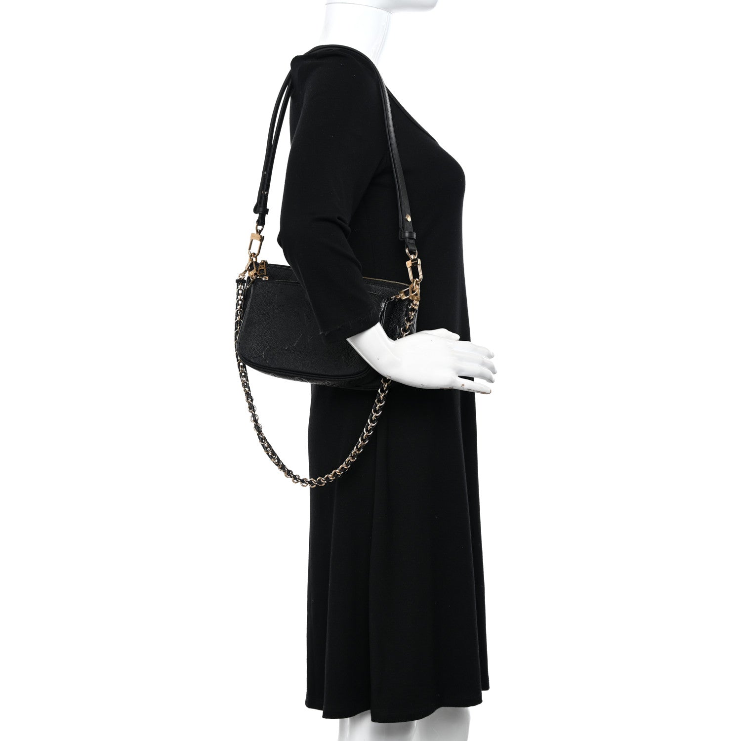 Louis Vuitton Empreinte Monogram Giant Multi Pochette Accessories Black 2 of 10