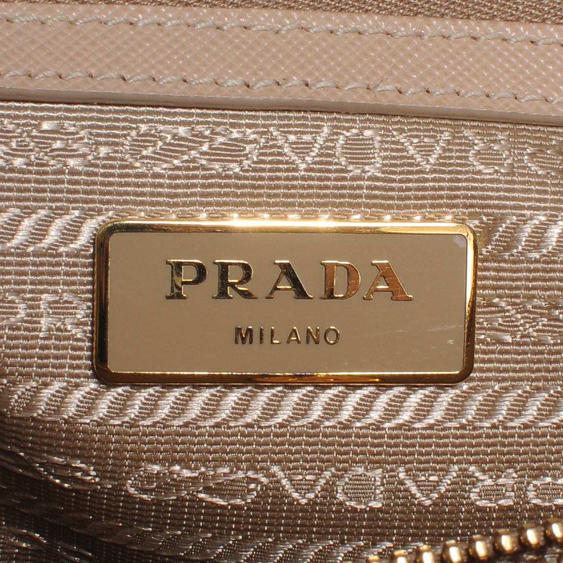 Prada Saffiano Lux Medium Tote Sabbia 7 of 10