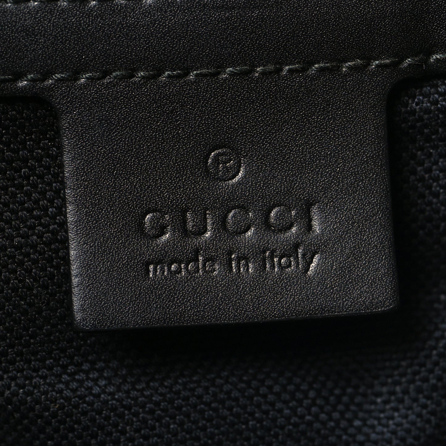 Soft GG Supreme Monogram Appia Calfskin Web Vertical Tote Black