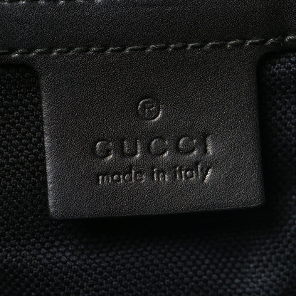Gucci Soft GG Supreme Monogram Appia Calfskin Web Vertical Tote Black 6 of 10