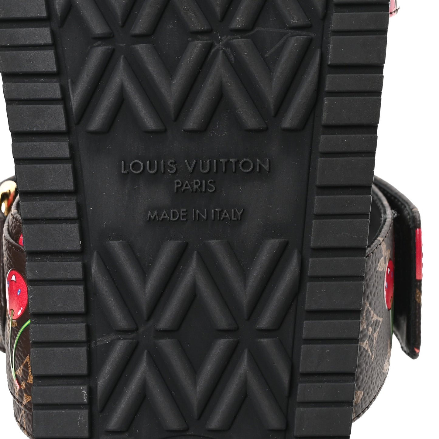 LV X TM Monogram Cerises Bom Dia Comfort Mule Sandals 39