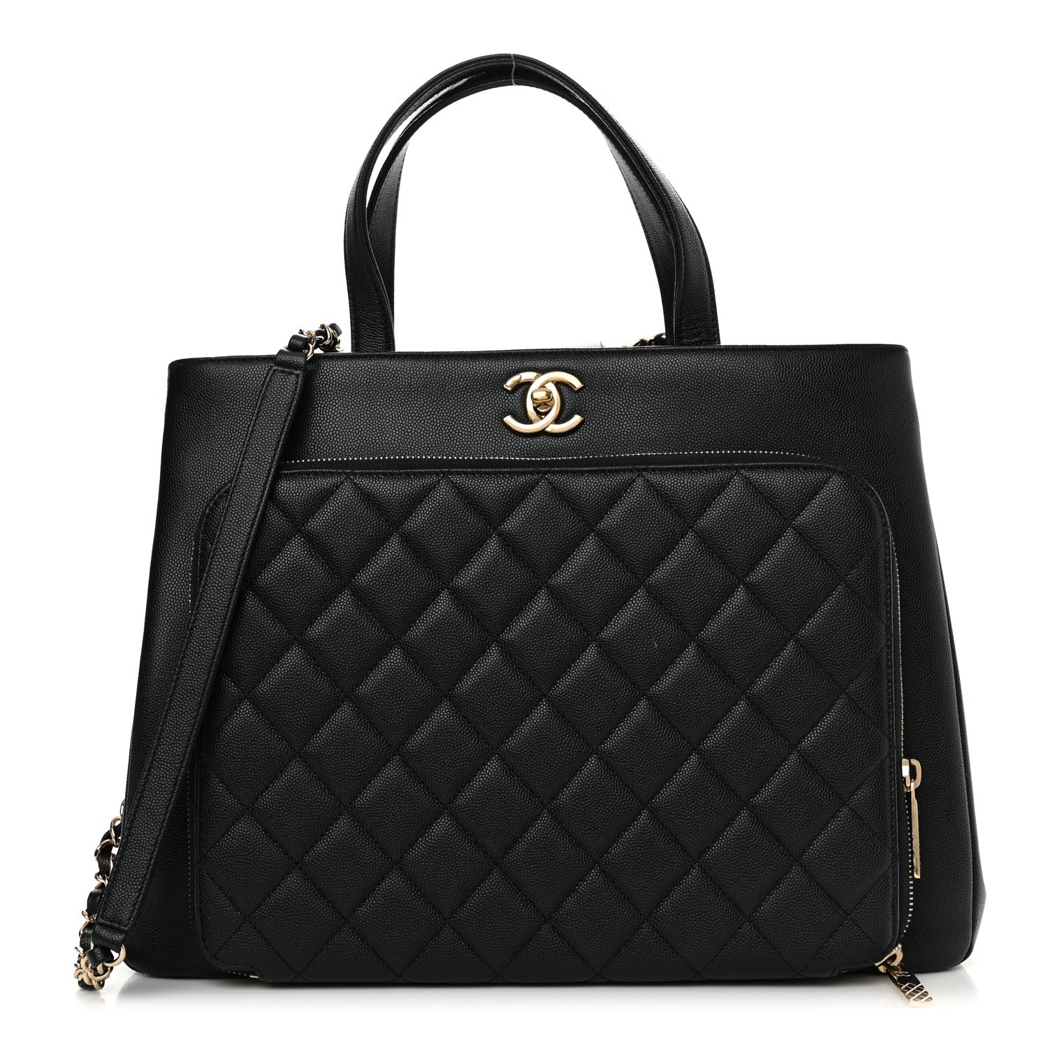 Chanel Caviar Quilted Large Business Affinity Shopping Bag Black 1 of 13