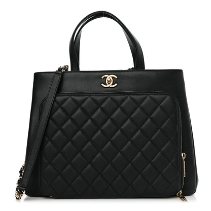 Chanel Caviar Quilted Large Business Affinity Shopping Bag Black 1 of 13