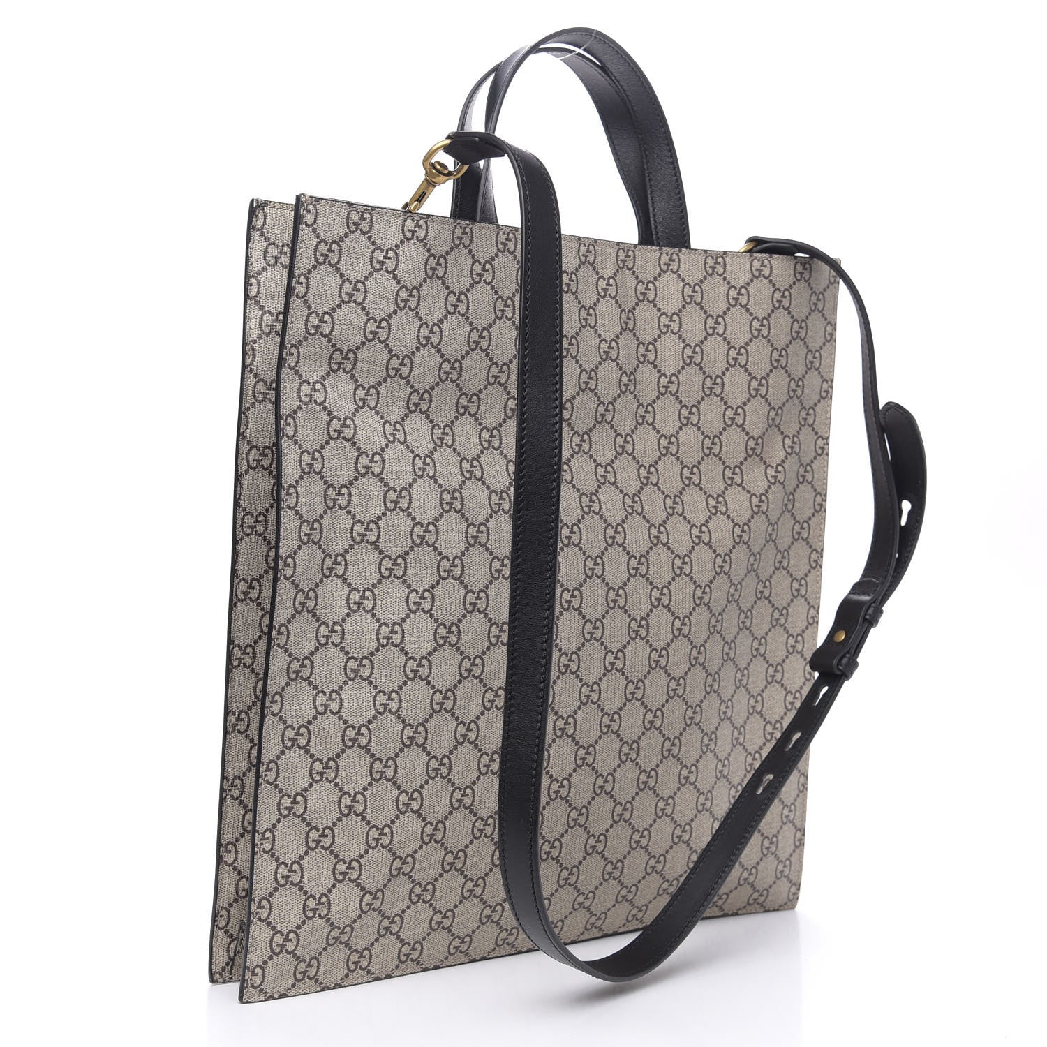 Gucci GG Supreme Monogram L'Aveugle Par Amour Print Vertical Tote Black 4 of 11