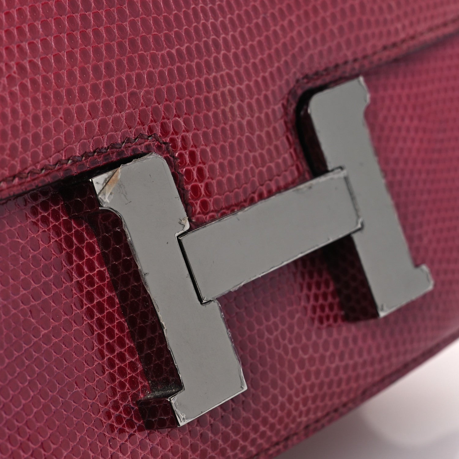 Hermes Lizard Constance 18 Fuchsia 11 of 13