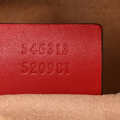 Gucci GG Supreme Monogram Blooms Mini Chain Shoulder Bag Beige Blue Navy Hibiscus Red 7 of 11