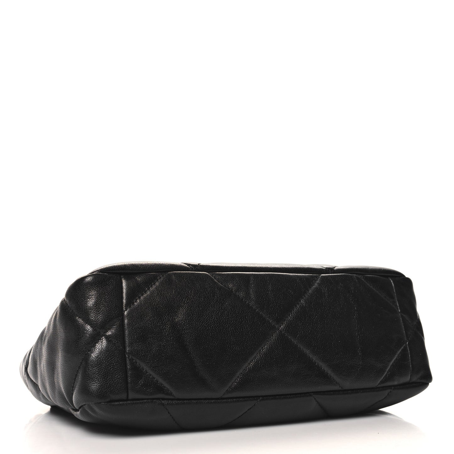 Goatskin Quilted Medium Chanel 19 Flap Black