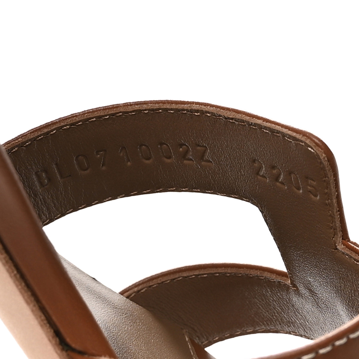 Hermes Calfskin Oasis Sandals 38 Gold 8 of 9