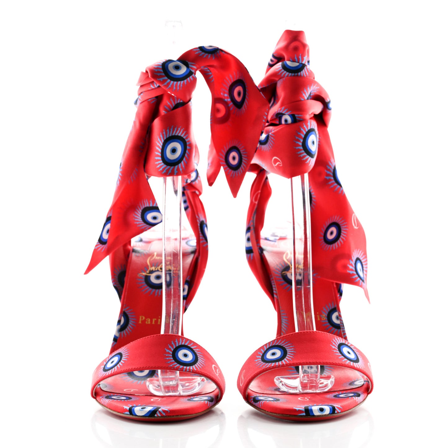 Crepe Satin Greekaba Du Desert 100 Sandal 40 Red